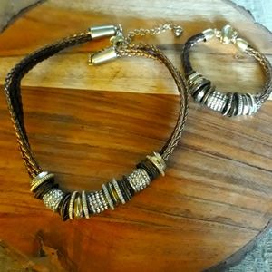 ❤ 3 for $30❤ Chico's Statement Necklace and Bracelet Set NWOT
